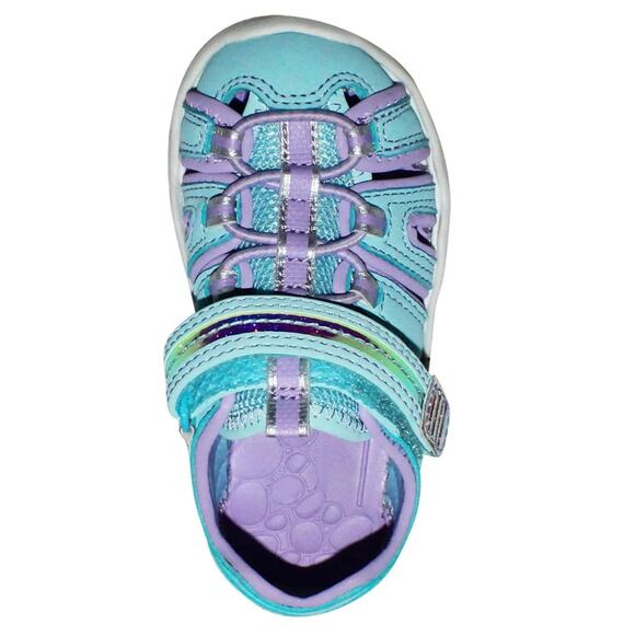 2 pair Wonder Nation Toddler Girls Sandals , Size 7, Pink, Blue, Purple, New - Picture 8 of 8